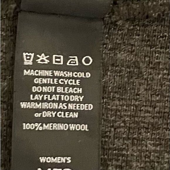 Triple Aught Design Dark Gray Merino Wool Full Zip Hoodie Women’s Medium - Picture 6 of 12